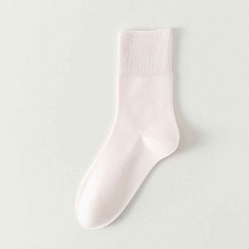 Calcetines de algodón de color sólido para mujeres todo en uno sin hueso cabeza de embalaje independiente para mujeres calcetines de verano transpirables