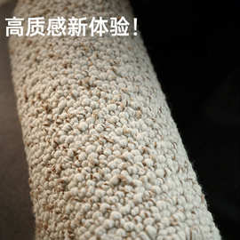 2025新款暖栗色织羊毛客厅地毯纯色现代简约复古高级别墅大宅轻奢