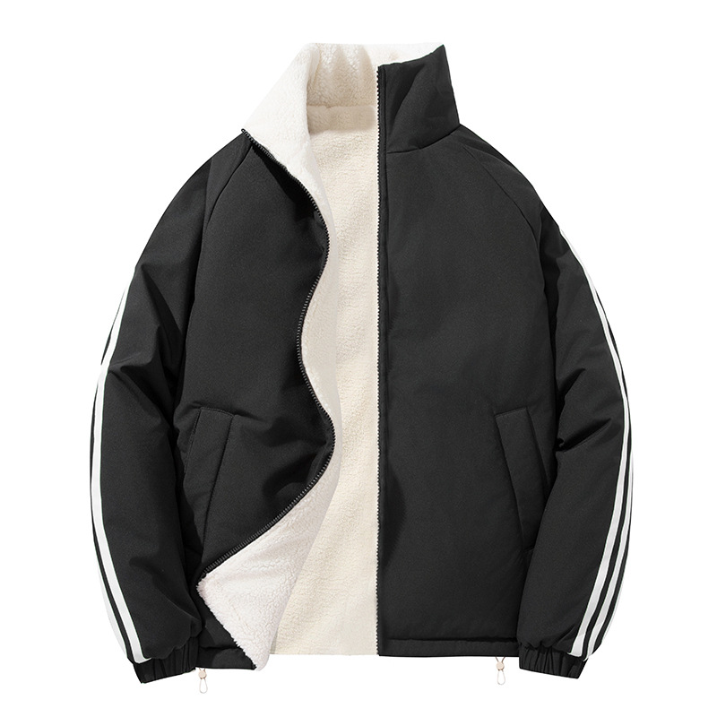 Double-sided Lambswool Padded Jacket For Men And Women Warm Coat_voghion.com