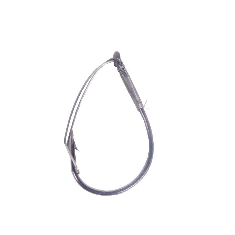 8003 protección de dientes de pesca invertida gancho único anti-colgante inferior anzuelo atado alambre de acero suave gusano Luya pequeños accesorios afilados