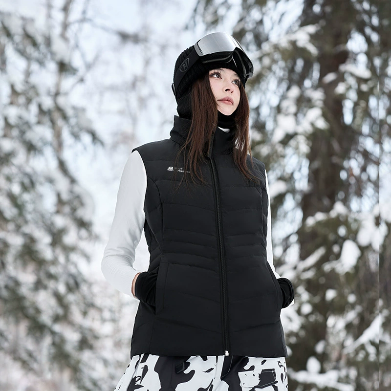 До высоты 24 новые пуховые жилеты для лыж