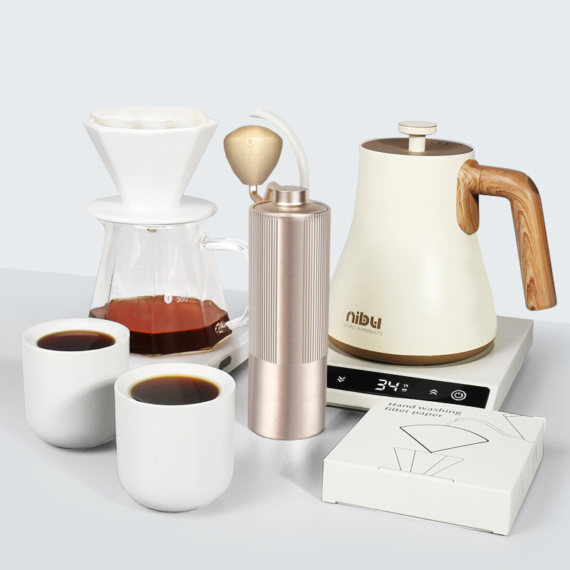 Sphinx set de cafetera de agua de mano, caja de cuero, caja de agua de mano, caja de agua de mano