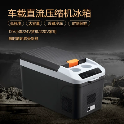 Factory Direct Supply 24V Truck Outdoor Stall Camping Style Small Mini Refrigerator Car Home Dual-Use Car Refrigerator