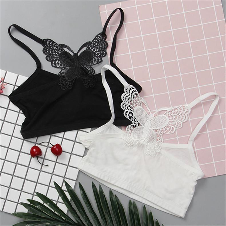 Korean Style Summer Thin Tube Top with Bow Wrap Chest Camisole Vest Female Student Base Short Underwear Bra