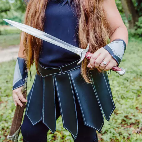2023 Cross-Border Foreign Trade New Style European and American Retro Amazon Medieval Renaissance Leather Goods Cosplay Leather Skirt