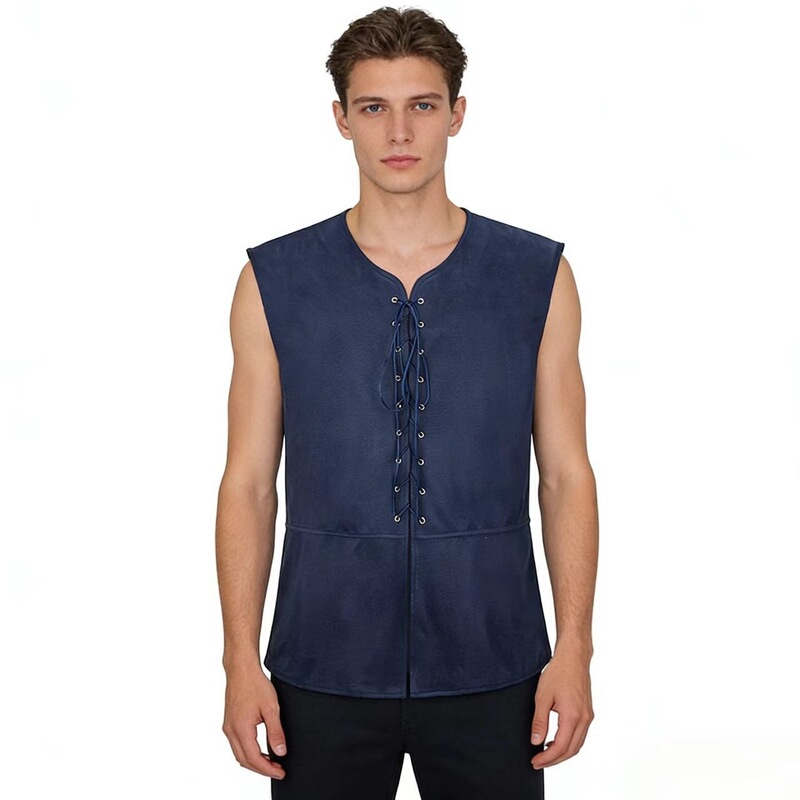 2026 Amazon Medieval Renaissance Pirate Gothic Steampunk Lace-Up Vest