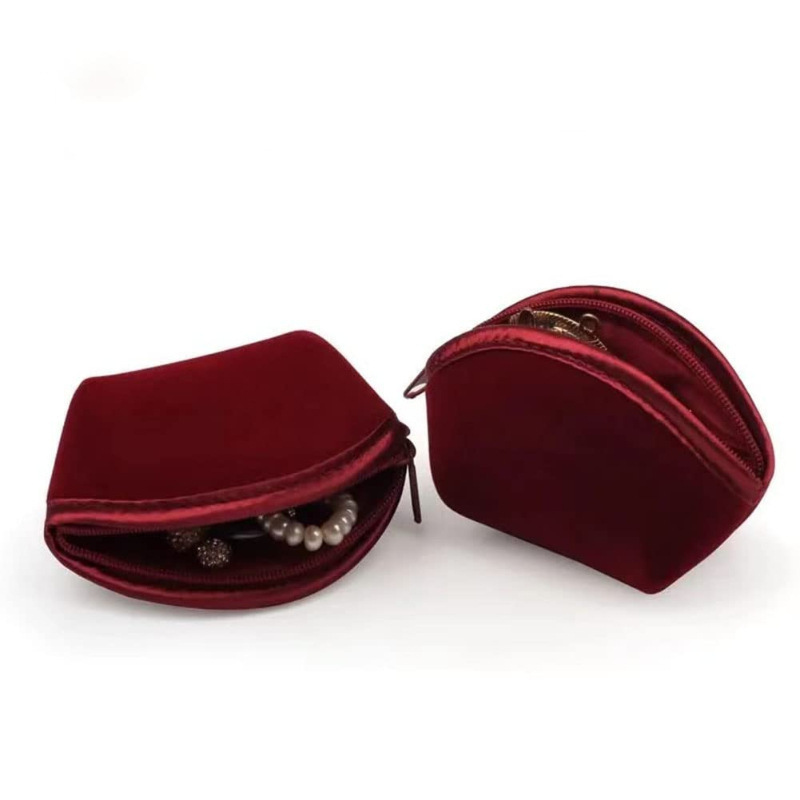 Velvet Coin Purse Customized Jewelry Coin Storage Bag Fashionable Dumpling Bag Cross-Border Manufacturer Wholesale Velvet Coin Purse Customized Jewelry Coin Storage Bag Fashionable Dumpling Bag Cross-Border Manufacturer Wholesale