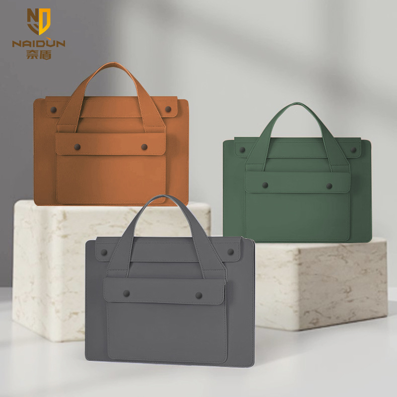Bolso para portátil estilo acordeón Naidun de 16 pulgadas, adecuado como bolso para tableta, bolso para computadora de 14 pulgadas para mujer con un toque de alta gama.