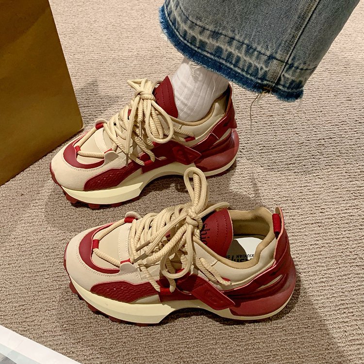 Versatile Women's Dad Running Shoes With Thick Soles And Comfort_voghion.com