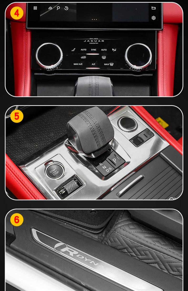 21-25 Jaguar F-Pace Special Screen Central Control Body Interior Film Car Modification Transparent Tpu Protective Film