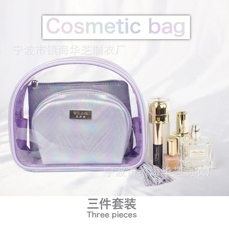 Внешняя торговля для моды PU косметический мешок красивый ПВХ хранения сумка портативный молния сумка может быть установлен логотип