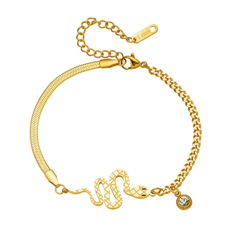 Small design bracelet stainless steel, necklace, geometric pendant, jewelry, light luxury style, high-quality style