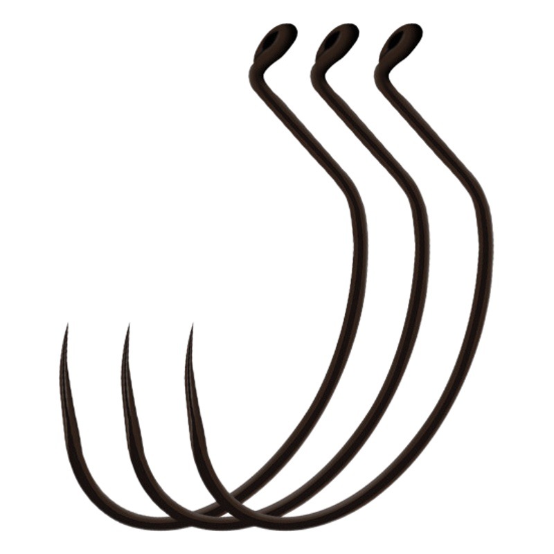 Tube Paid Fishing Shrimp Hook Cross-border Southeast Asia Fishing Tackle Small Accessories High Strength Non-stinged Hook Bulk Titanium Alloy Hook