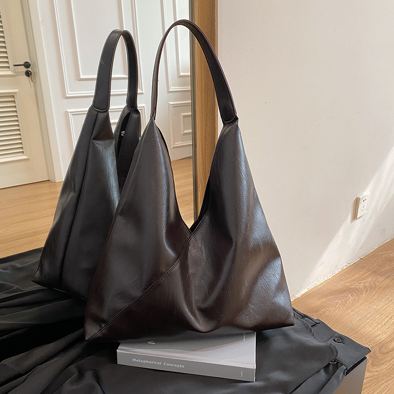 Bolso de gran capacidad para mujeres 2024 nuevo estilo coreano minimalista bolso de mujer bolso de hombro retro ocio