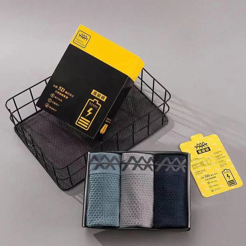 Magic Magnetic Pants Men's Underwear Seamless Moisture Absorption Antibacterial Boxers Breathable Four-Corner Men's Mid-Waist Pants Men's Shorts