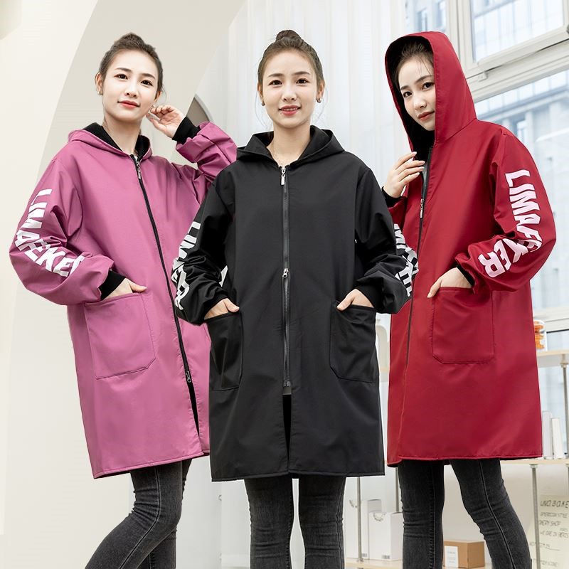 성인 방수 기모 작업복 긴 소매 작업복 외부 가운 착용 남성 및 여성 가정용 주방 요리 앞치마 겨울