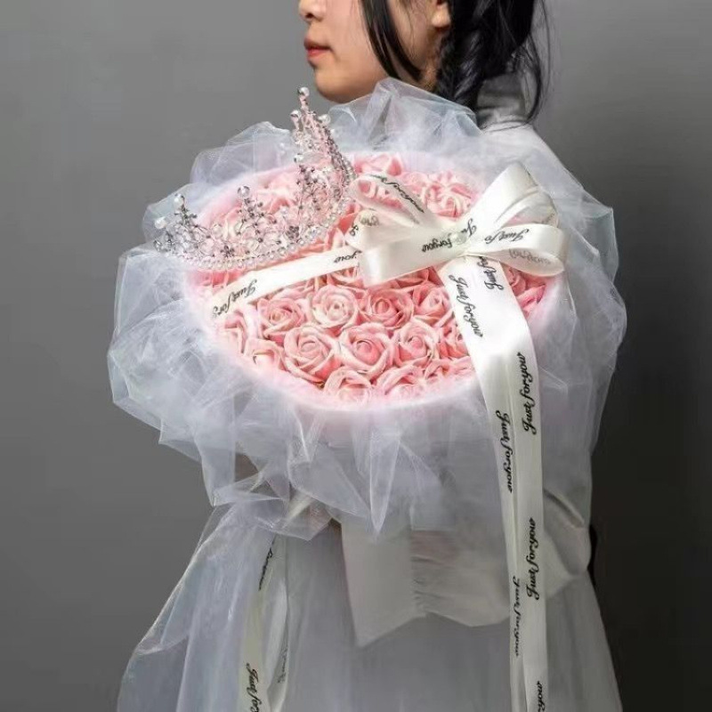 黒梅ソース バラの花束 ガールフレンドとボーイフレンドへのバレンタインデーの誕生日石鹸完成品|undefined