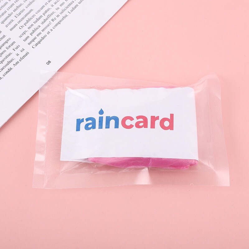 Raincoat Card Portable Outdoor Travel Rainproof Waterproof Travel Poncho with Hood for Men and Women Raincoat Card Portable Outdoor Travel Rainproof Waterproof Travel Poncho with Hood for Men and Women