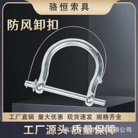 骆恒定制防风卸扣u型卡扣扣起重吊装吊环d型锁扣圆柱吊具可拆卸
