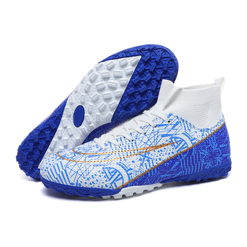 Otoño Binbin Bird ventas directas de fábrica zapatos de fútbol uñas rotas largas zapatos de entrenamiento deportivo transpirables de caña alta para hombres y mujeres Football