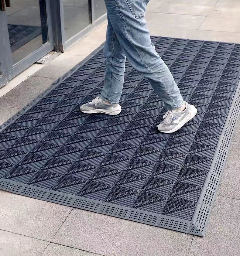 Non-Slip Entryway Mat, Outdoor Three-In-One Entrance Carpet, Commercial Outdoor Floor Mat, Hotel Mat, Door Mat