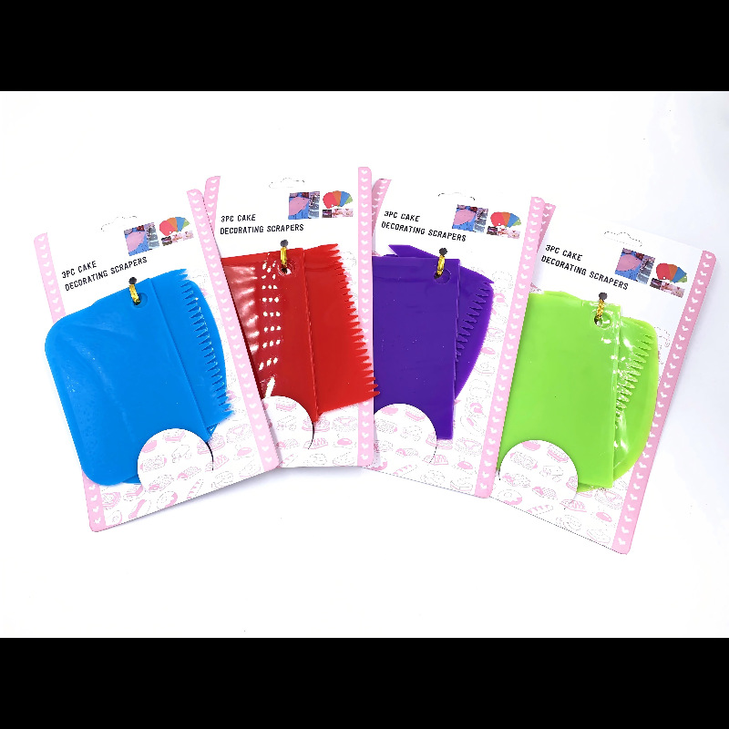 Espátula para fideos de arroz, raspador trapezoidal de plástico, herramienta de repostería de PP, cortador de masa, espátula para pasteles, raspador de harina.
