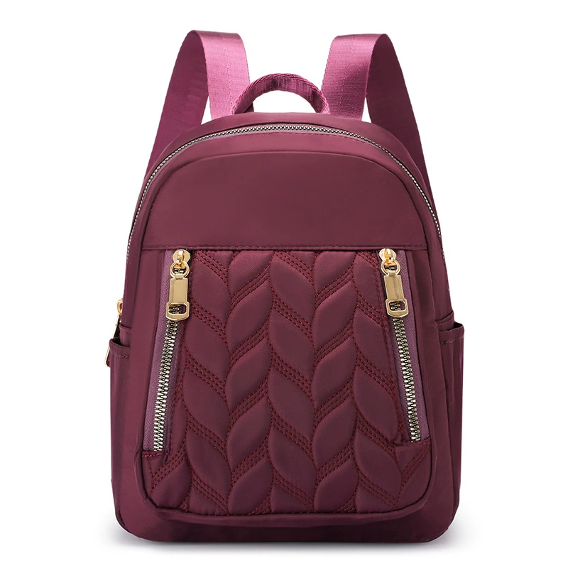 Nylon Backpack, Trendy Leisure Daypack, Compact Lightweight 27 × 24 × 5 cm