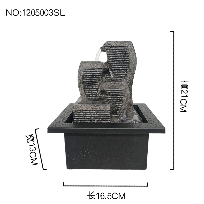 Adornos de agua corriente Agua circulante Fuente de lujo ligera moderna Escritorio de oficina Bola de feng shui pequeña decoración de sala de estar