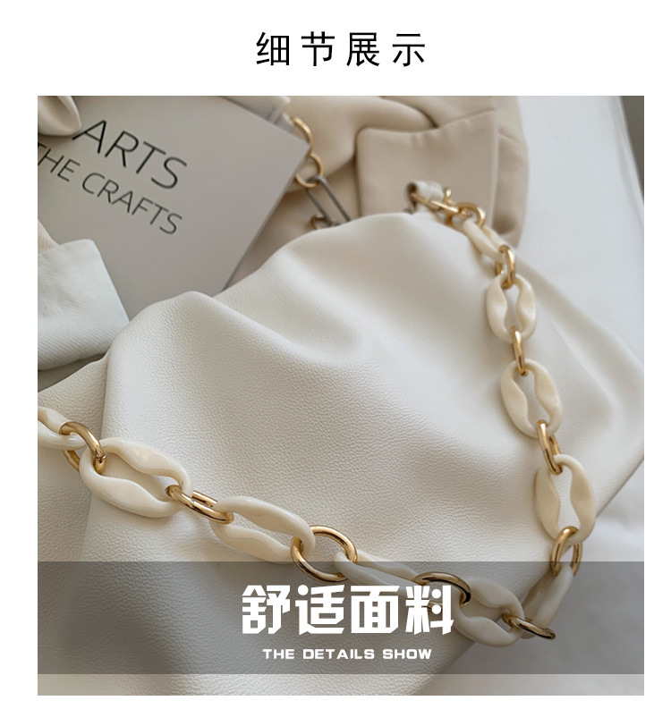 Korean Fold Cloud Chain Portable One-shoulder Diagonal Bag display picture 14
