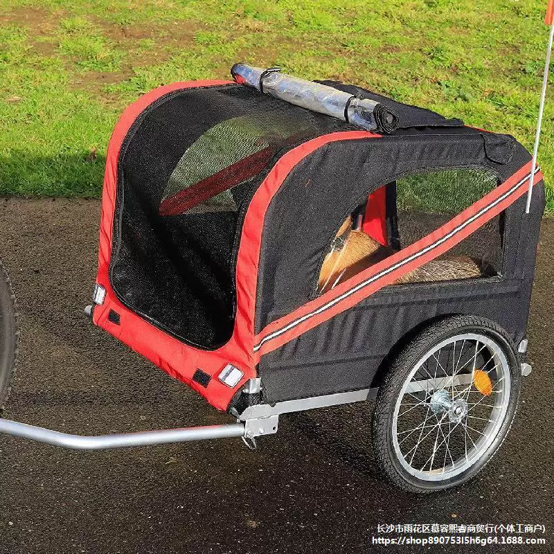 Портативный большой велоприцеп для питомцев, коляска для кошек и собак, прицеп для путешествий и перевозки на велосипеде