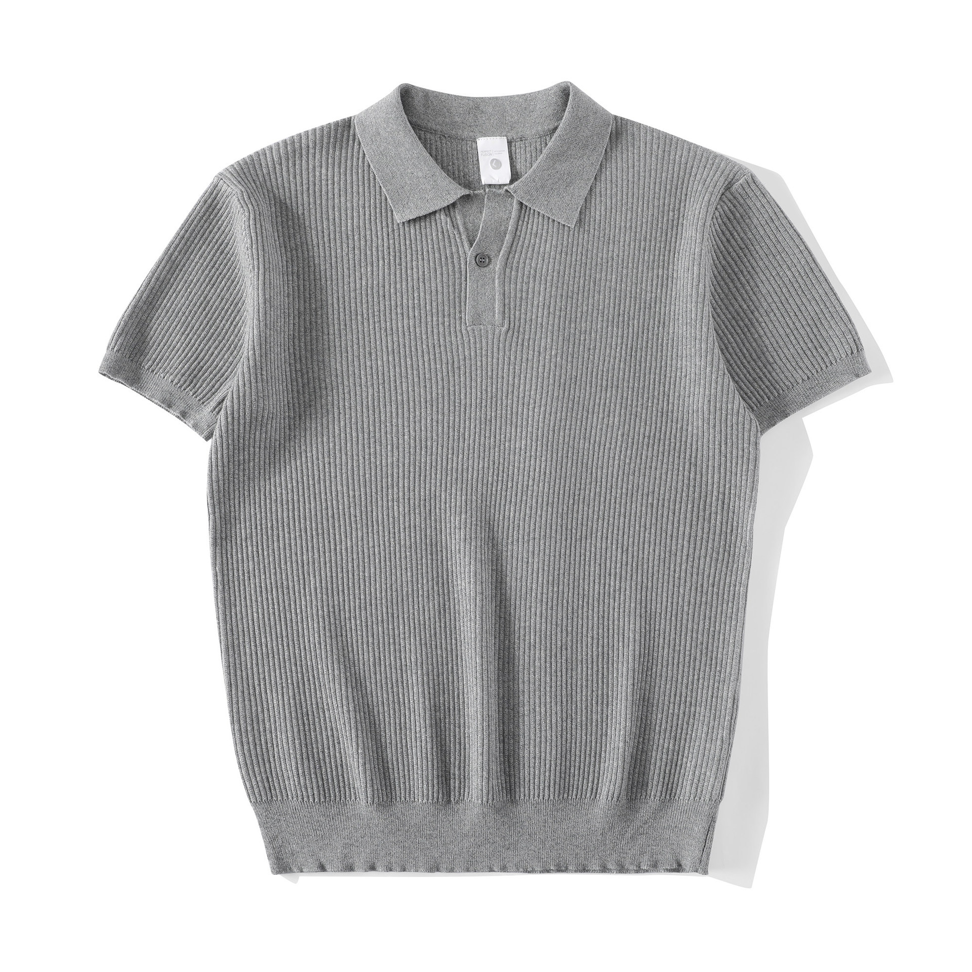 Polo camiseta de punto camiseta de manga corta camiseta de hombre cuello en V Paul rayas viejas líneas de negocios de verano fábrica transfronteriza mayorista image 6