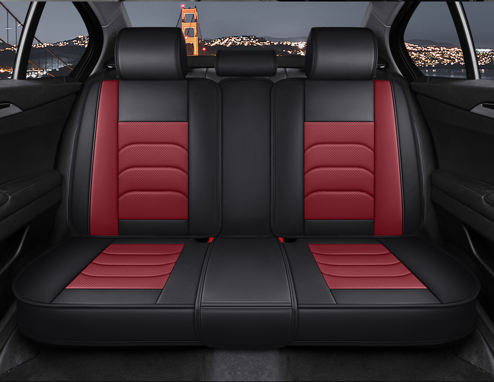 Cross-Border Foreign Trade Amazon Summer Car Seat Covers, Full-Cover Seat Cushions, Five-Seater Seat Cushions, Universal Leather Seat Covers for All Seasons