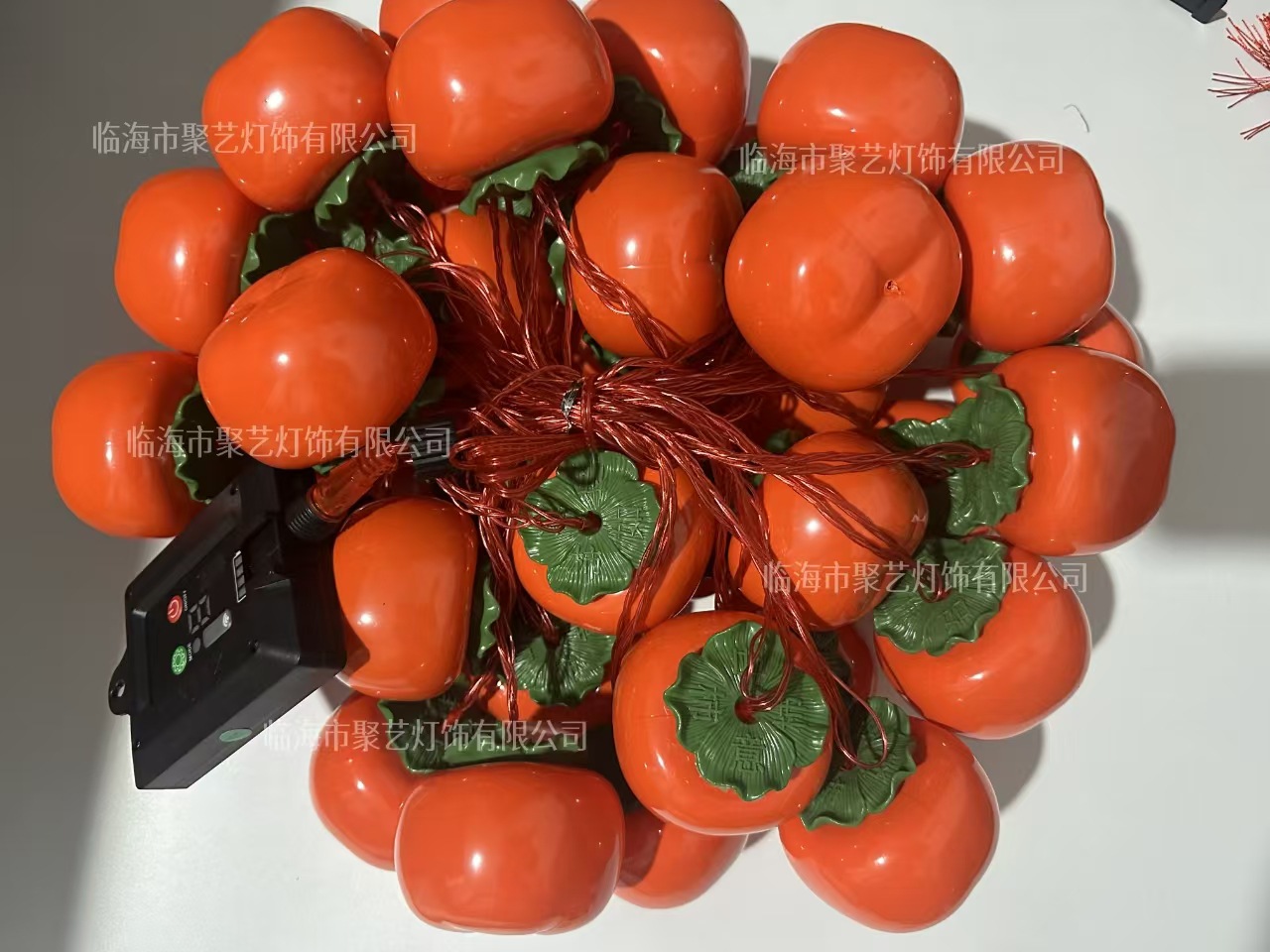 Nuevo tipo de lámpara solar de caqui LED, nueva iluminación al aire libre para el patio del Festival de Primavera, lámpara de caqui, lámpara de cadena