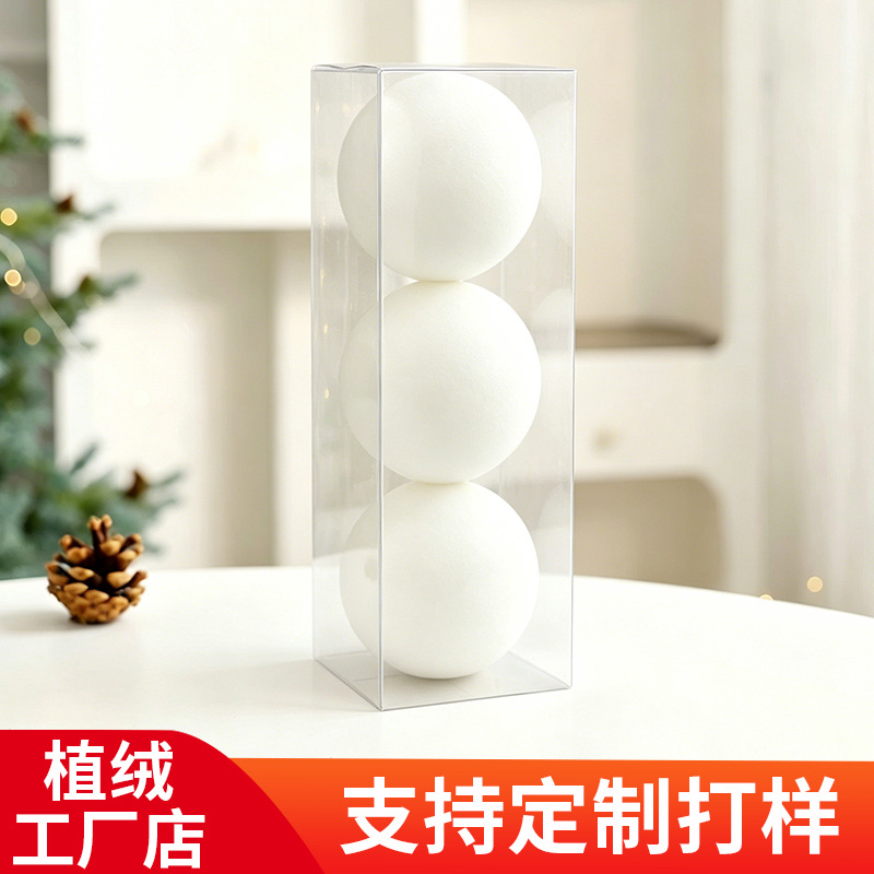 Bolas de Navidad 10CM / 3pcs Bolas de Navidad flotadas Bolas de plástico Colgante de Navidad atmósfera de vacaciones