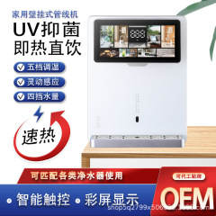 2025大彩屏壁挂管线机即热式饮水机UV紫外线杀菌速热净水机伴侣