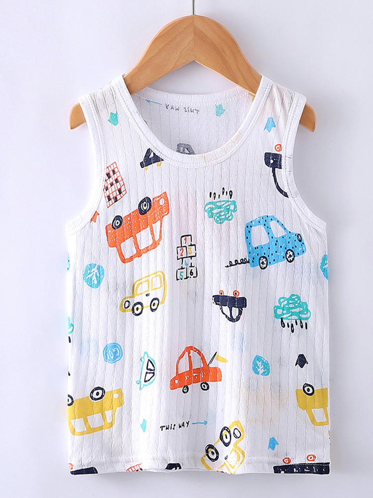 Cotton summer children's base body-friendly T-shirt for boys…