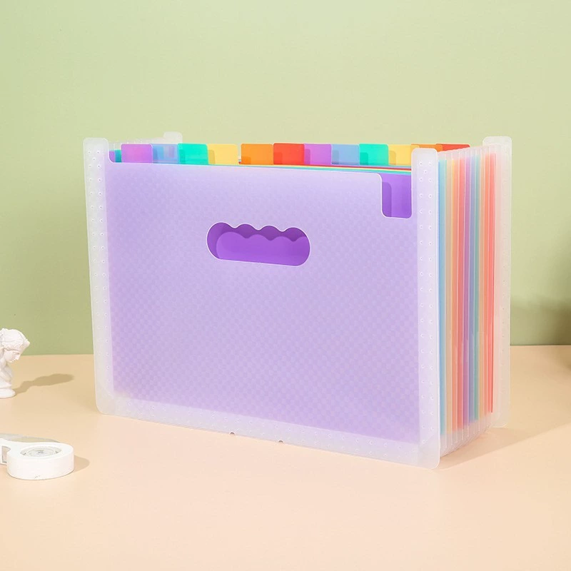 Rainbow organ, multilayer organizer bag for folders, table storage bag, new collection, classification