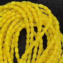 黄玉髓桶珠DIY饰品配件配饰黄玉仿蜜蜡鼓珠散珠串珠老型珠子批发