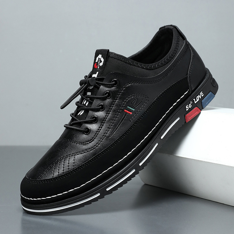 Zapatos de cuero para hombres, zapatos deportivos de cuero de estilo nuevo de verano, zapatos casuales, zapatillas retro de moda para hombres, zapatos de papá de suela blanda