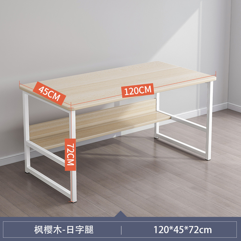 Escritorio blanco grande y sencillo para uso doméstico, escritorio para estudiantes, escritorio para computadora de escritorio para casas de alquiler, escritorio de oficina.