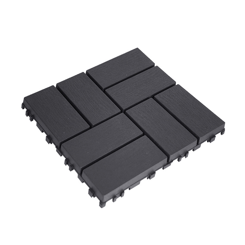 Suelo de Plástico PP de Ocho Piezas, Autoadhesivo, Apto para Balcones, Pasillos y Escaparates, Antideslizante para Exteriores.