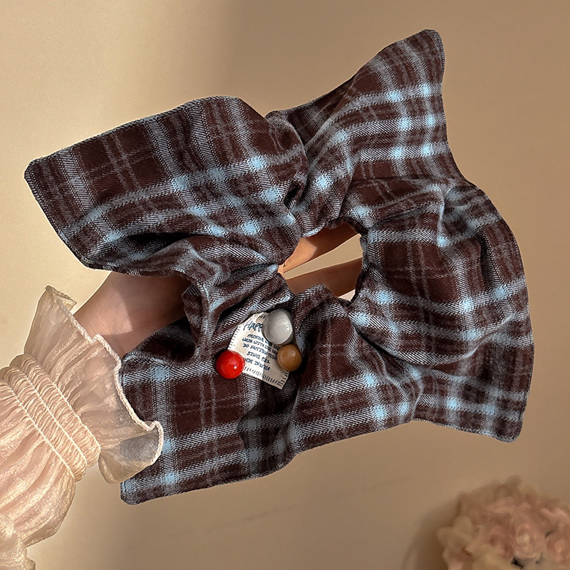 Coletero Scrunchie de Encaje con Flor de Alta Elasticidad para Mujer