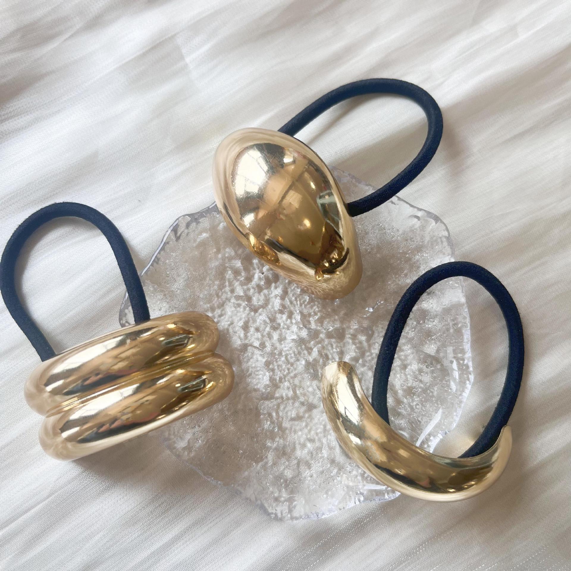 1 Piece Quantity Women's Simple Style Solid Color Alloy Hair Tie