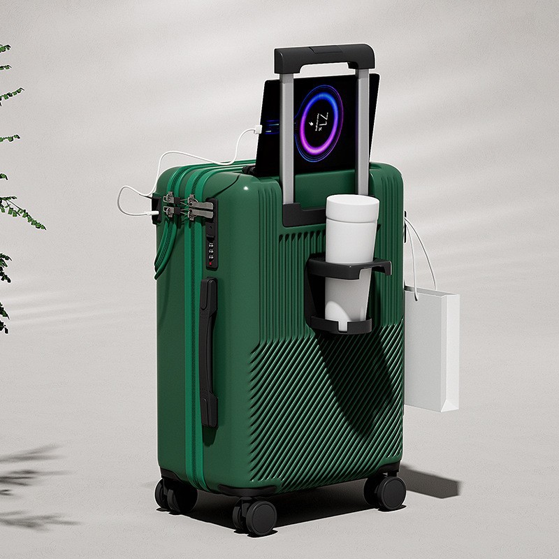 Verde oscuro (USB + portavasos)