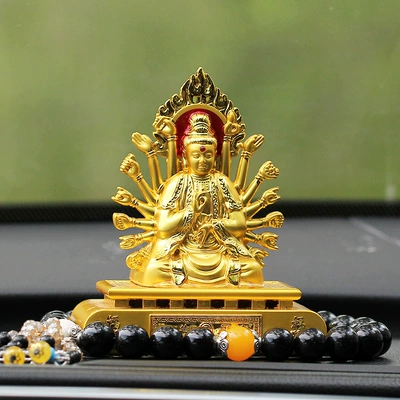 accessories alloy ornaments, Perfplant seat - cannot-add-perfume-square-bottom-thousand-hand-guanyin-black-buddhist-beads