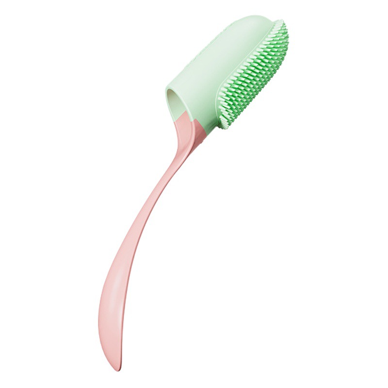Cross-Border Pet Toothbrush, Finger Toothbrush with Handle, Soft Rubber Tooth Cleaning Brush, Dog and Cat Oral Cleaning Tool