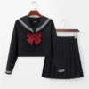 Long-sleeve, sleeves, set, bow tie