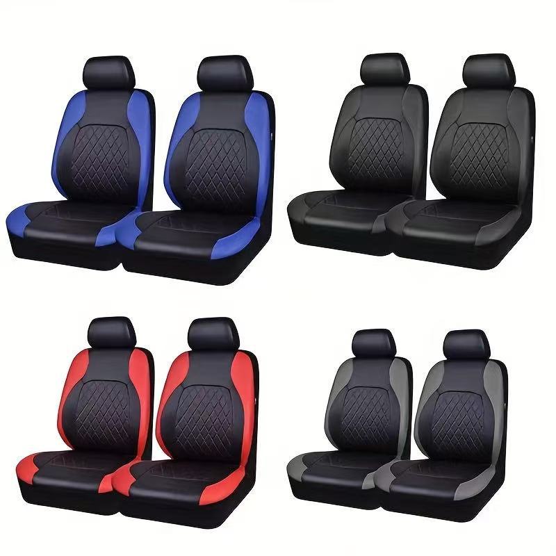 Amazon Mexico Cross-Border Foreign Trade Car Eight-Seater Seat Cover Single-Line Diamond Quilted Embroidery Leather Pu Leather Export to Europe and America