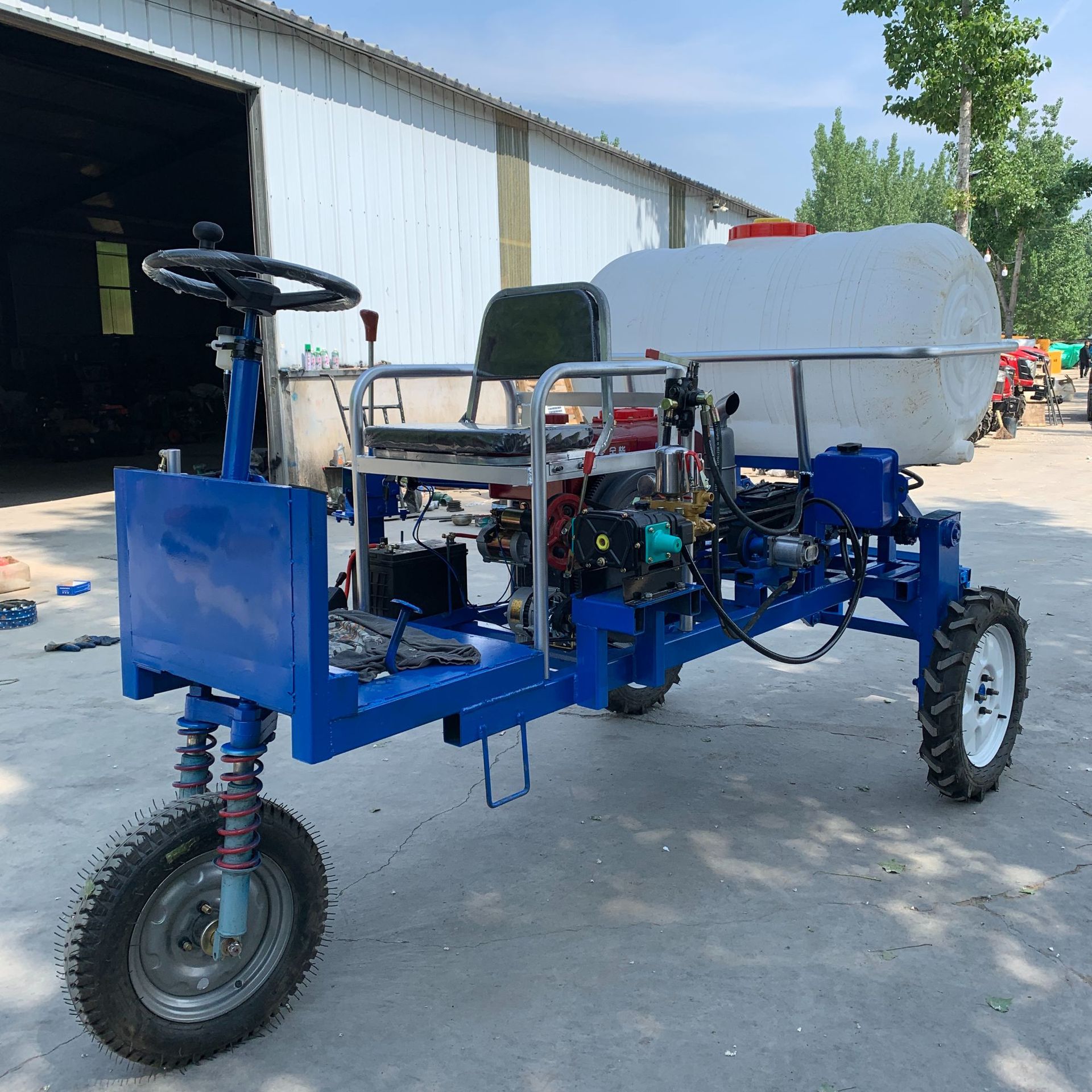 四轮自走式果树打药机 果园庄稼喷雾机 行走式柴油喷药机