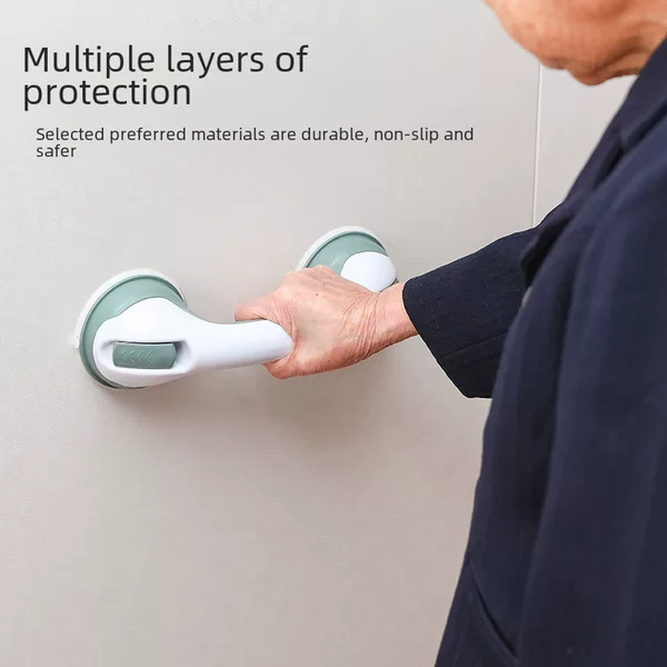 Wholesale TV bathroom armrest bathroom suction cup punch-free handle for the elderly children barrier-free safety handle